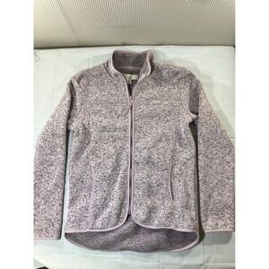 Thread Supply Womens Fleece Full Zip Jacket Pink Mauve Small S‎